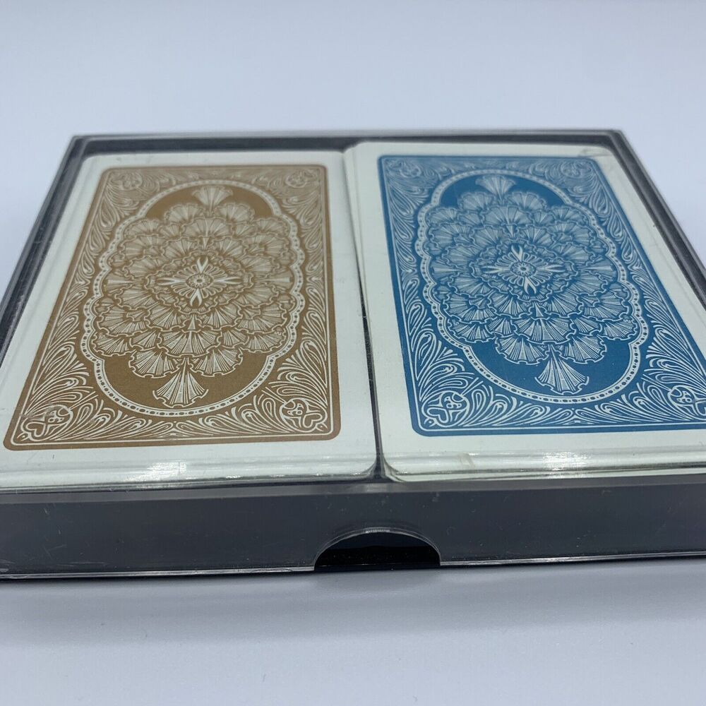Vintage Playing Cards Double Deck In Case